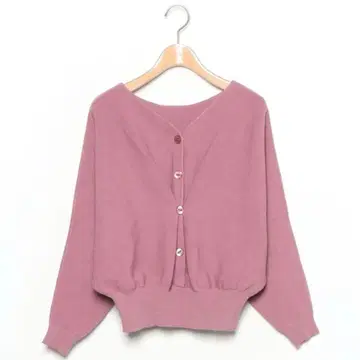 Mystrada 핑크 니트 가디건