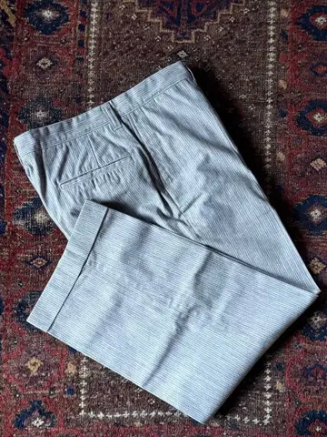 At Last 코튼 스트라이프 트라우저