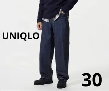 유니클로 와이드 스트레이트 청바지 30인치