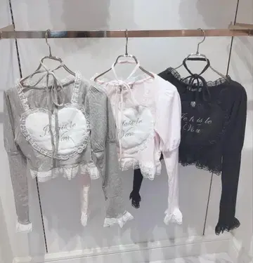 앙크루즈 Ank Rouge 하트 상의 그레이