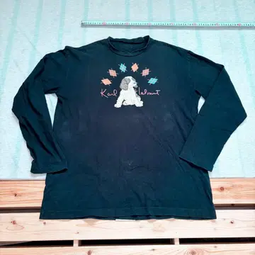 Karl Helmut 블랙 롱 슬리브 티셔츠