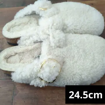 미사용 버켄스탁 보스턴 빅버클 램스킨 보아