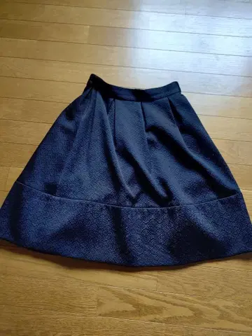 폭시 FOXEY NEW YORK 플레어 스커트 블랙 38