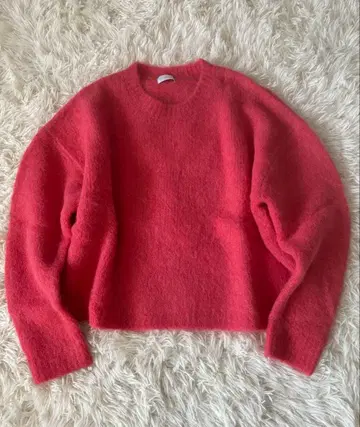 그린라벨 알파카믹스 샤기 크루넥 풀오버 새상품급