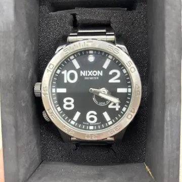 NIXON 300미터 블랙 손목시계