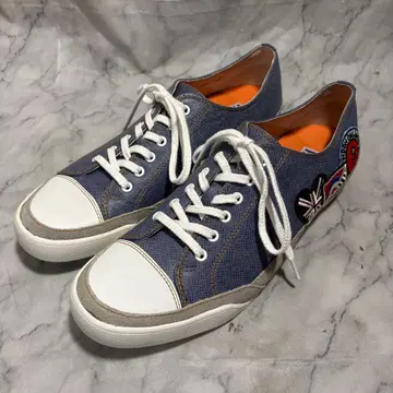 미사용 새상품 CASTELBAJAC 가죽 로고 스니커즈 26