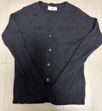 SLOBE IENA 리브 니트 V넥 가디건