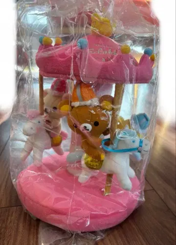 로손 x 리락쿠마 회전목마 봉제 인형 Loppi 한정판 10주년 기념