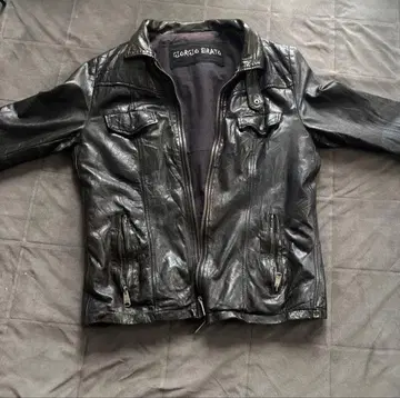 조르지오 에라토 블랙 가죽 자켓