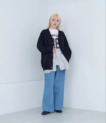 새상품 카스타네 WHIMSIC 턱 와이드 데님 팬츠 위임직