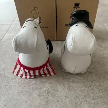 무민 엄마 무민 아빠 가죽 페이퍼웨이트 문진 미사용 새상품