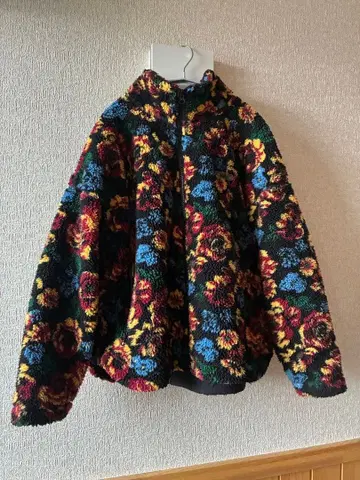 꽃무늬 플리스 자켓