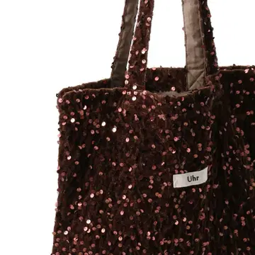 ELLE SHOP 한정판 Uhr 스팽글 벨로아 토트백