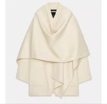 새상품 미사용 zara 울 케이프 코트 사이즈 XS