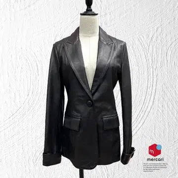 여성용 램 가죽 테일러드 자켓