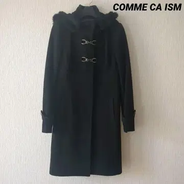 후드 부착 더플 코트 M 블랙