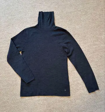 45R, 차콜 그레이, 터틀넥 스웨터, M 사이즈