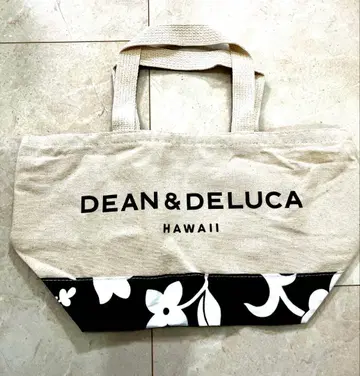 새상품 DEAN&DELUCA 하와이 한정판 하이비스커스 패턴 토트백