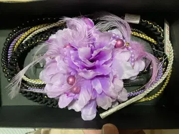 보라색 허리띠 후리소데 성인식