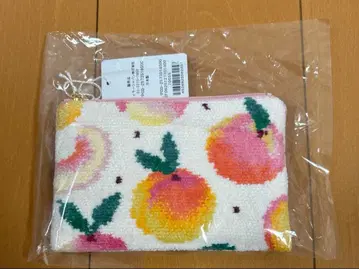 [택 포함 새상품] 피치 도트 티슈 파우치 러브리 바이 페이러