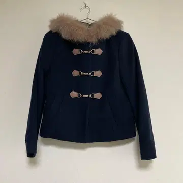 [ 새상품 ] MISCH MASCH 네이비 숏 기장 더플 코트 38M