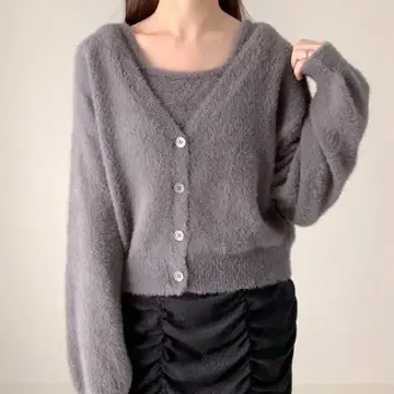 라메 페더 가디건 앙상블