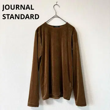 새상품급 JOURNAL STANDARD 시어 벨로아 롱 슬리브 브라운