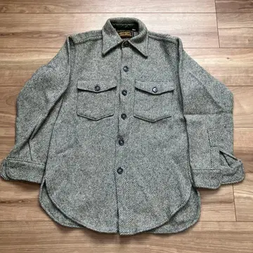 70-80s 에디 바우어 빈티지 울 셔츠 자켓 블랙택