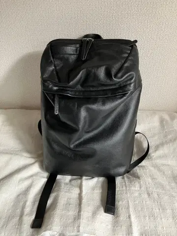 KEYUCA (케유카) 천연 가죽 발수 리아 백팩 M 블랙