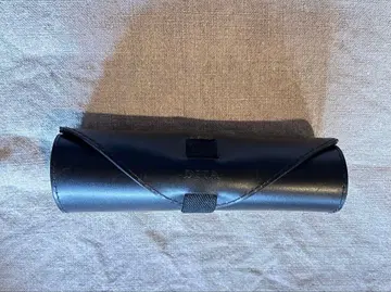 블랙 가죽 안경 케이스 롤 타입