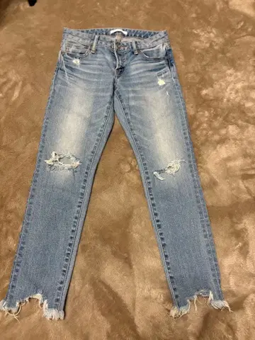 MOUSSY 스키니 데님 26 라이트 블루