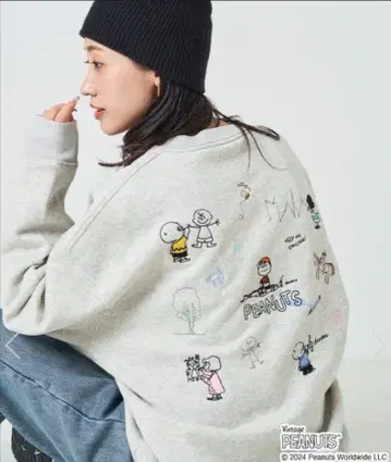 FREAK'S STORE PEANUTS 별주 자수 맨투맨