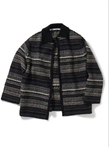 PERVERZE 24SS 담요 보더 코트 담요