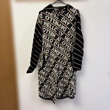 따뜻한 롱 가디건 후드 부착 오샤레