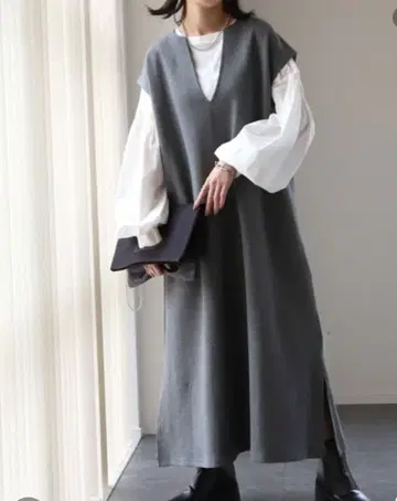 HUG.U [레이어드 원피스] 그레이 L사이즈 새상품