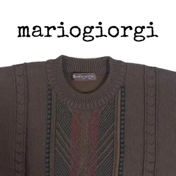 mariogiorgi 브라운 스웨터
