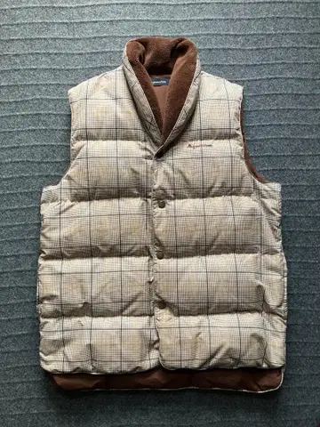 Aquascutum 마이크로 판초 베스트 M-L 브라운 룸웨어