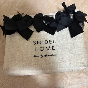 SNIDEL HOME 트위드 리본 백