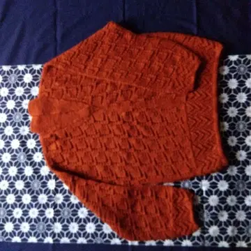 손뜨개질 니트 스웨터