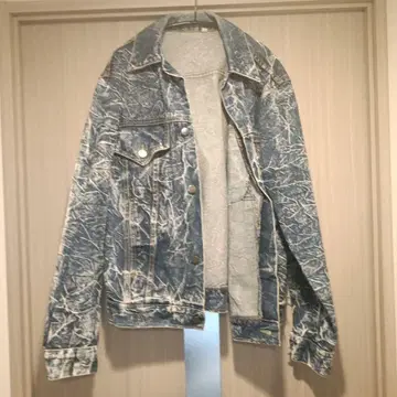 갈라짐 디자인 블루 데님 자켓 M 사이즈