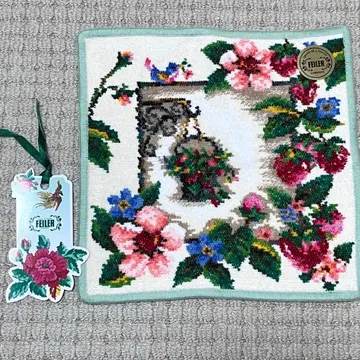 [ 미사용 새상품 ] 페이러 손수건 스트로베리 타임 단종 타월 손수건