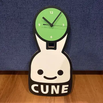 CUNE 토끼 나무 시계 일본제 벽걸이 시계