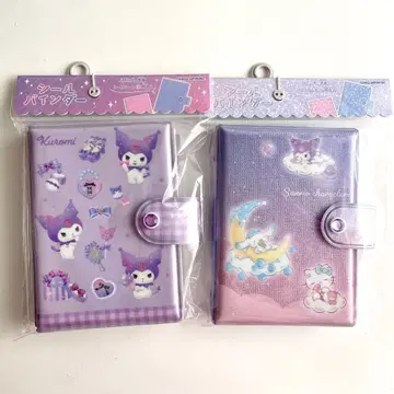 [ 새상품 ] 산리오 캐릭터즈 집합 쿠로미 씰 바인더 2권 세트