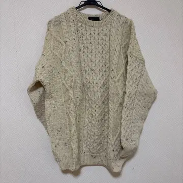 구제 의류 케이블 니트 스웨터