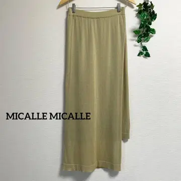MICALLEMICALLE*니트 내로우 스커트 랩 미카레미카레