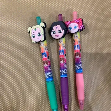 리얼피스 마스코트 러버 볼펜 3종