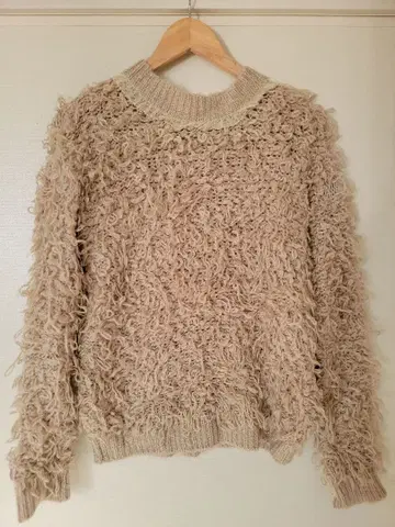 새상품급 리즈리사 베이지 긴팔 귀여운 니트 스웨터 프리 스타일