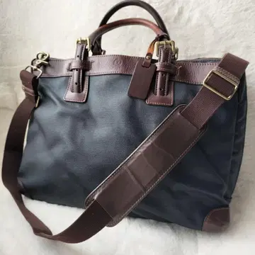 [고품질!!] GLUX 비즈니스백 숄더백 네이비 x 브라운