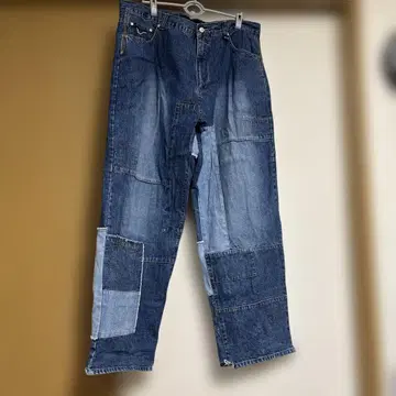 Y2K 패치워크 데님 팬츠 VIBES