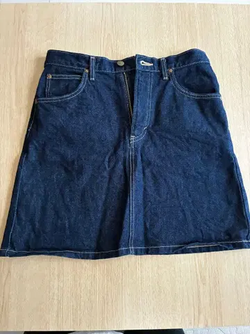 리 다크 블루 데님 스커트 M
